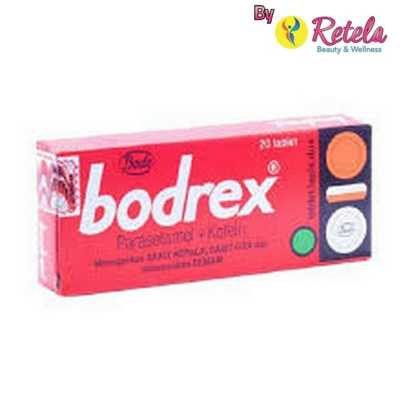 BODREX TABLET 1 BOX ISI 20`S / PARACETAMOL / DEMAM