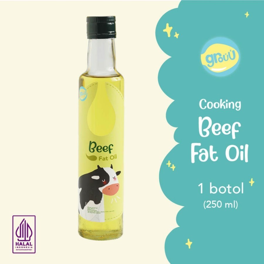 

Grouu Beef Fat Oil 250ml - Minyak Daging Sapi