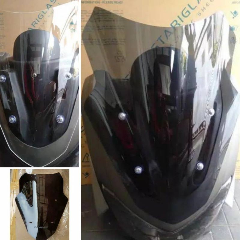 Visor Windshield Nmax New 2020 2021 2022 Vector Bening dan Smoke