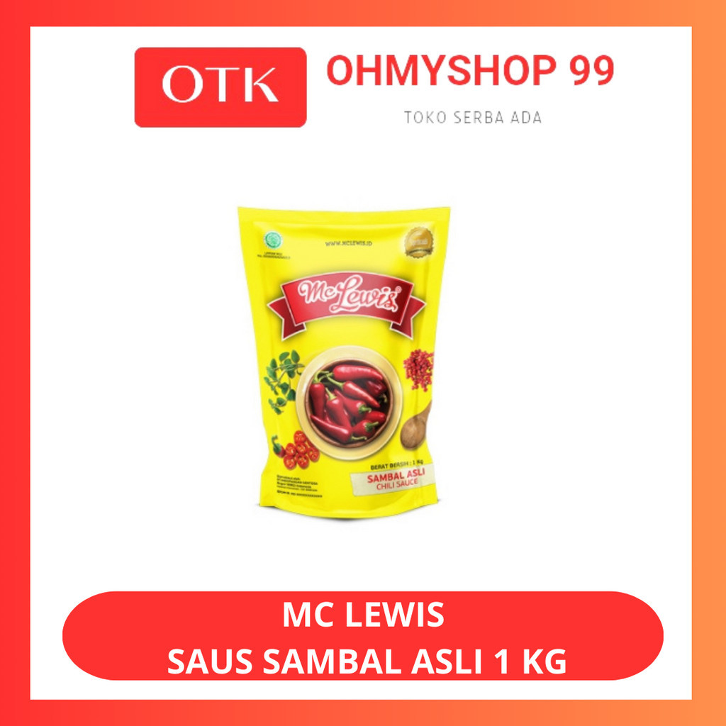 

MC LEWIS Sambal Asli Saus Cabe Pedas 1kg