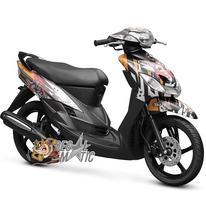 Decal Mio Smile Full Body Stiker Full Body Motor  yamaha Mio Sporty Smile - Robot