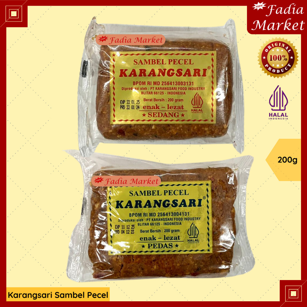 

Karangsari Sambel Sambal Bumbu Pecel Malang Pedas Sedang 200g