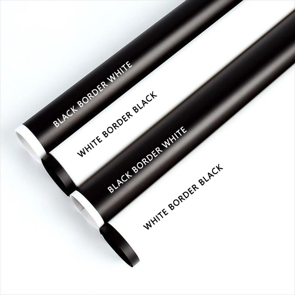 

[1 LEMBAR] BLACK & WHITE BORDER Flower Wrapping Paper / Kertas Bungkus Buket Bunga Hitam Putih