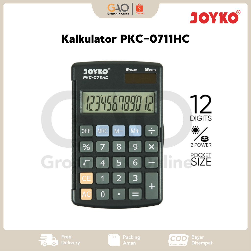 

Electronik Calculator Kalkulator Joyko PKC-0711HC