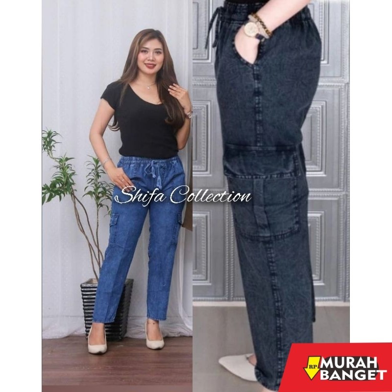 Joggerhit Wanita Terbaru- Celana Cargo Wanita Jumbo / Celana Cargo Wanita / Celana Jeans / Celana Pa