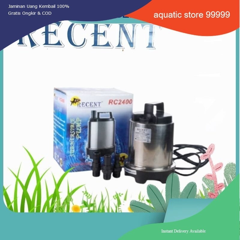pompa celup kolam ikan recent 2400 stainless