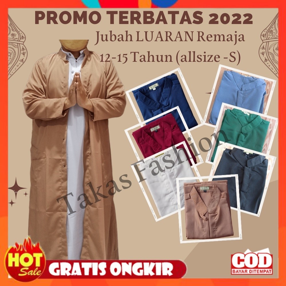 KAIN ADEM HALUS TEBAL / JUBAH LUARAN ANAK REMAJA TANGGUNG / JUBAH GAMIS BELAH ANAK LAKI 12-15 TAHUN 