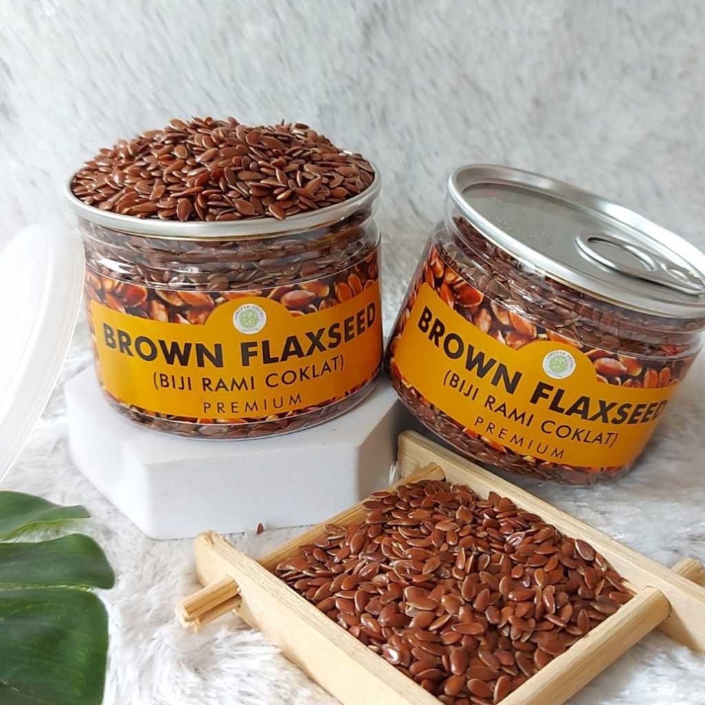 Biji Rami Coklat Brown Flaxseed