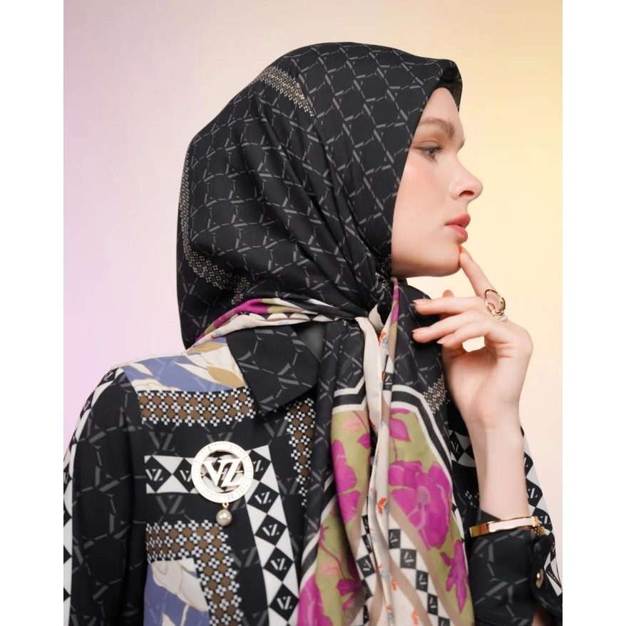 VZ Rosemary Top & Scarf Voal Original by Vivi Zubedi - Scarf Black