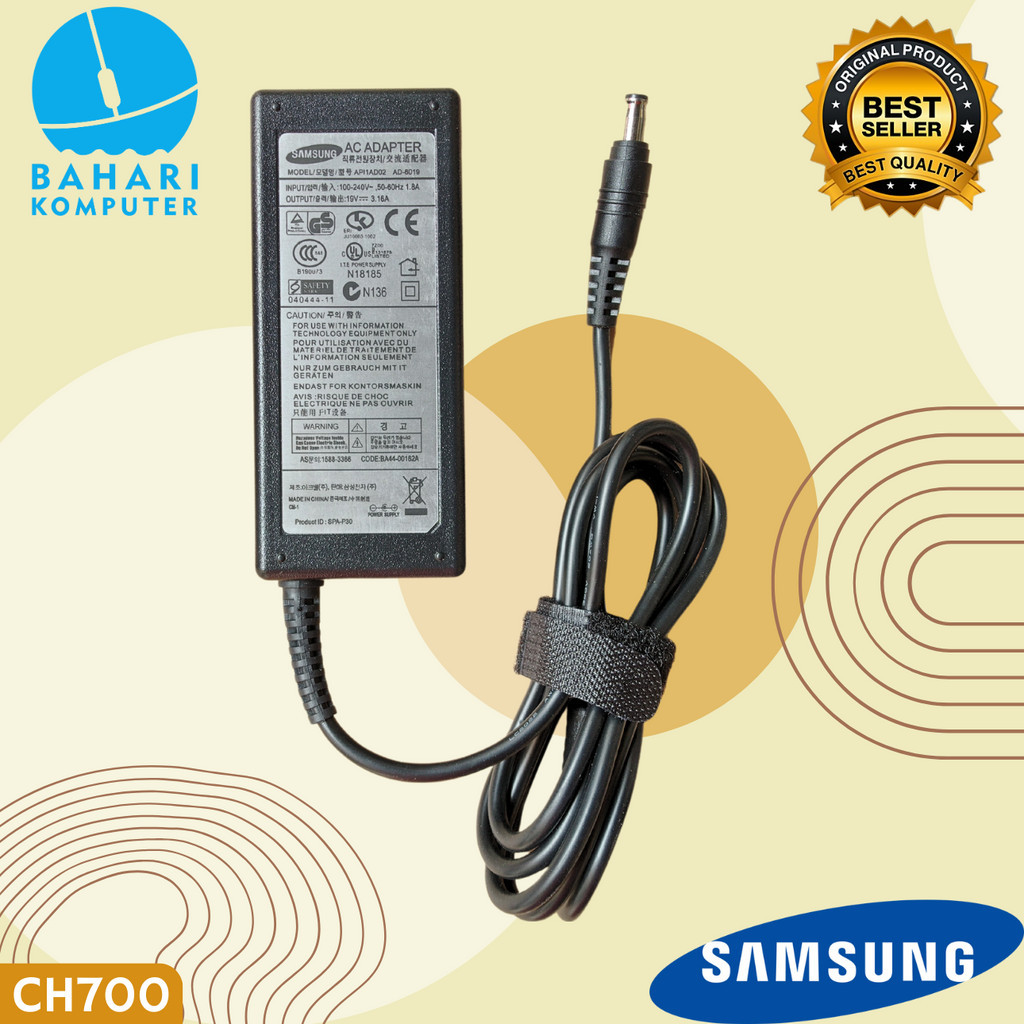 Adaptor Charger Laptop Samsung RV408 RV409 RV410 RV413 RV418