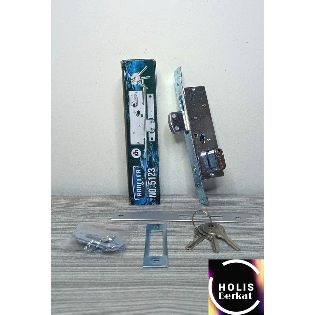 Bodi Body Kunci Pintu Swing Lidah Alumunium 5123 ARNETTA