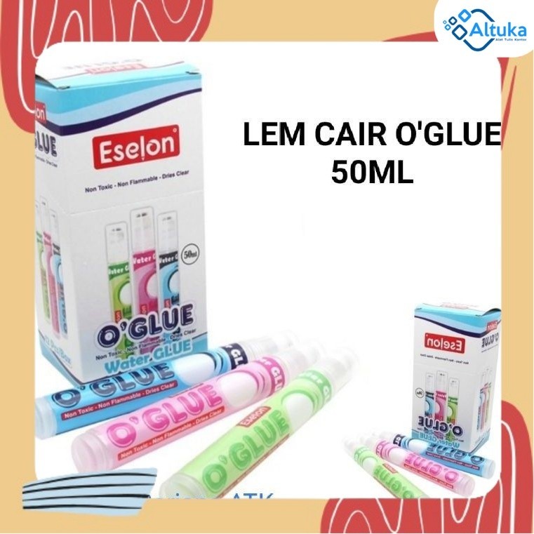 

Lem kertas / Glue / Lem Cair Kertas Eselon 50ml Oglue