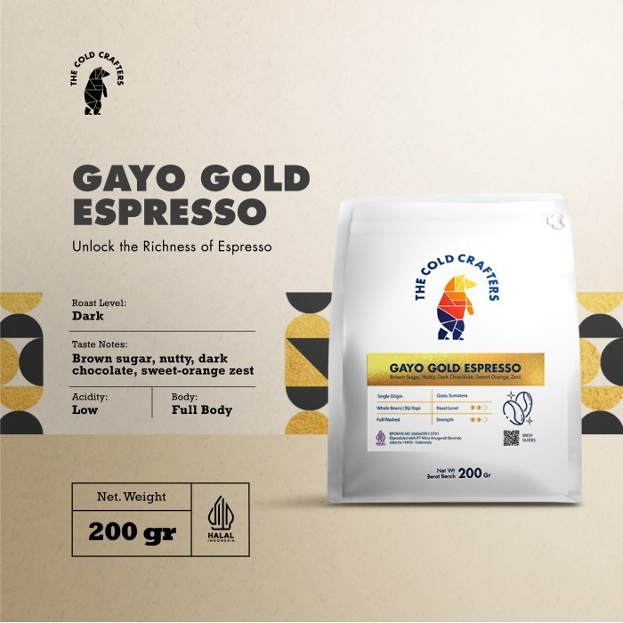 

[Coffee New] Gayo Gold Espresso 100% Arabica Coffee Arabika Biji Kopi Bubuk - 100 gram, Giling Medium