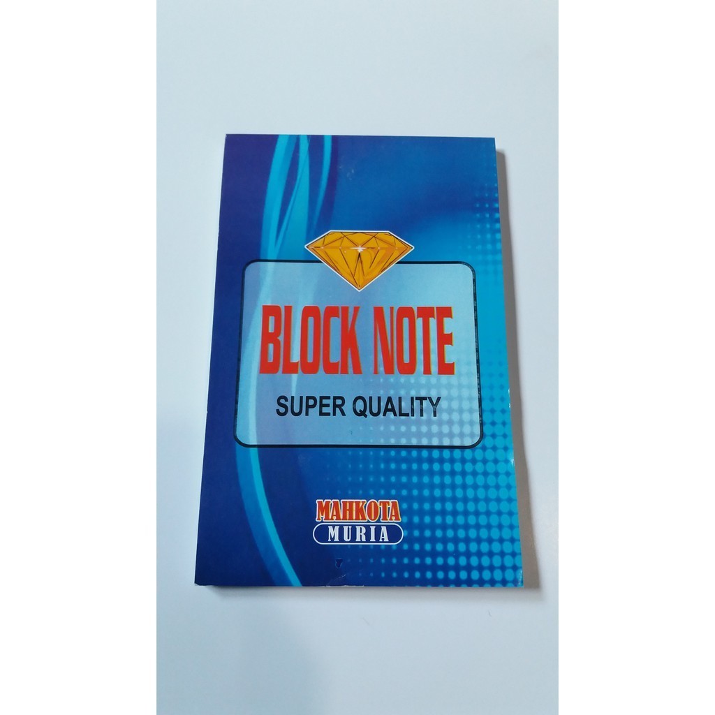 

Block Note Polos Bahan Putih HVS Isi 50 Lembar