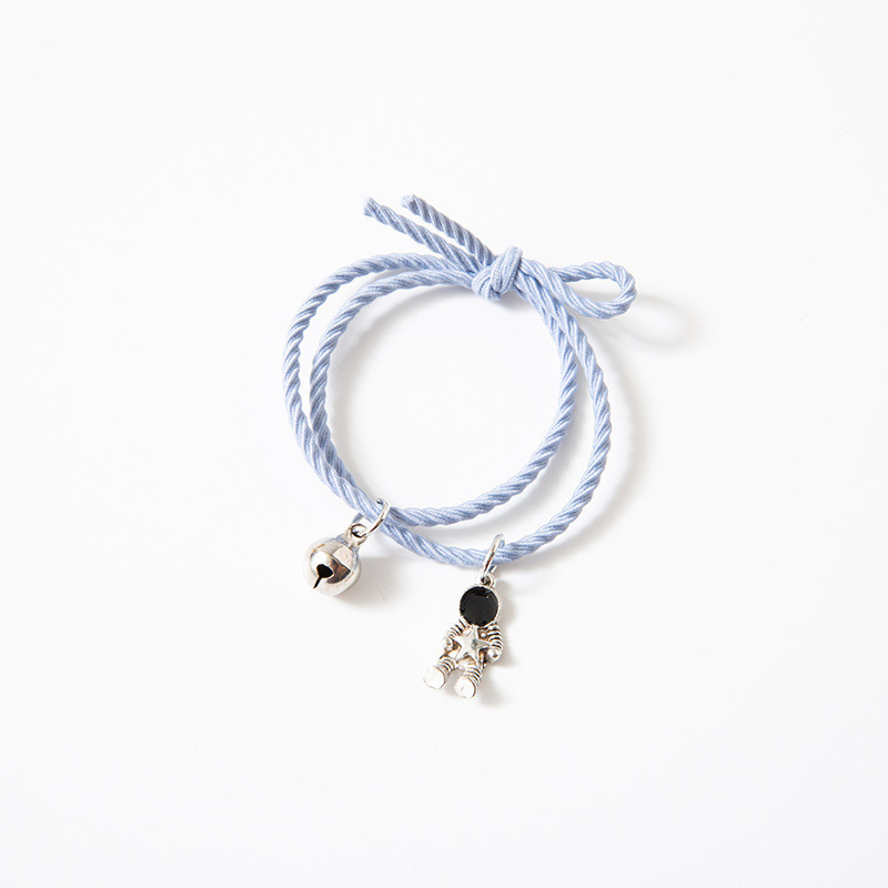 COD [COD] 2 Buah Gelang Couple Pasangan Tali Karet Astronot Desain Gelang Magnet Pria Dan Wanita