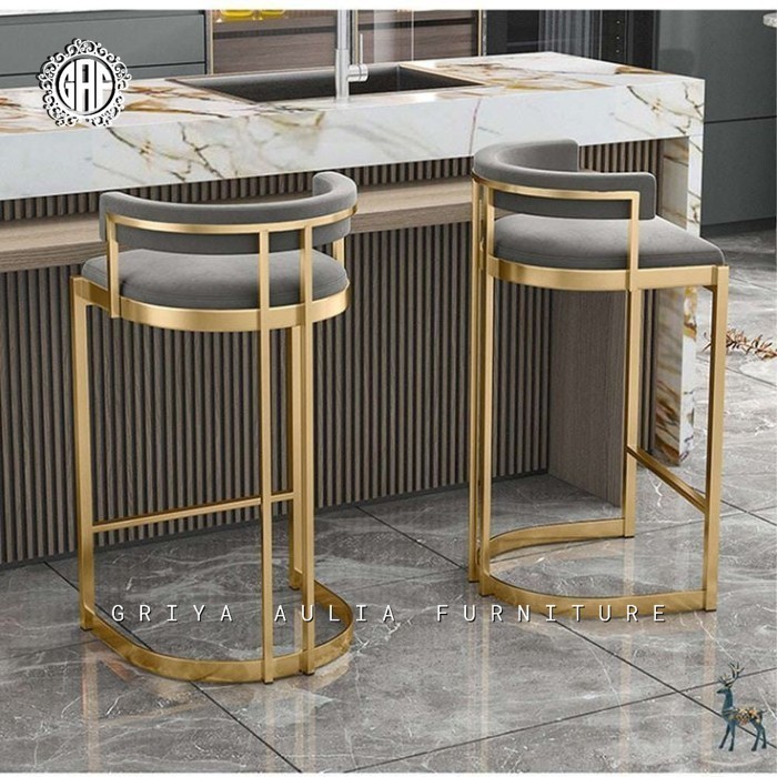 Kursi bar stainless gold terbaru bar stool modern style