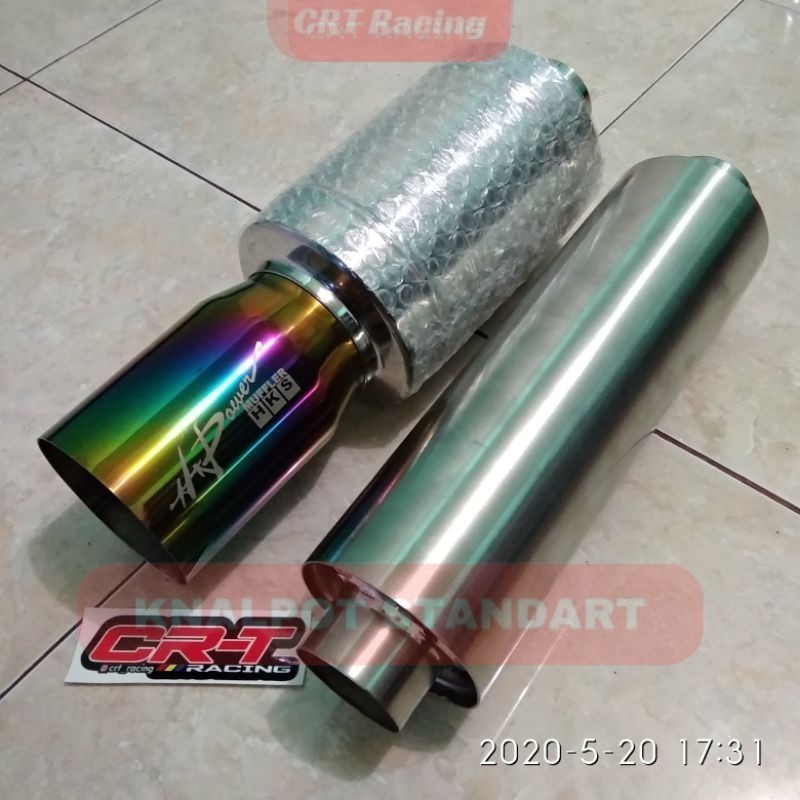 Knalpot mobil hks jazz yaris agya ayla brio avanza xenia sigra calya vios corolla civic dll CRT Orig