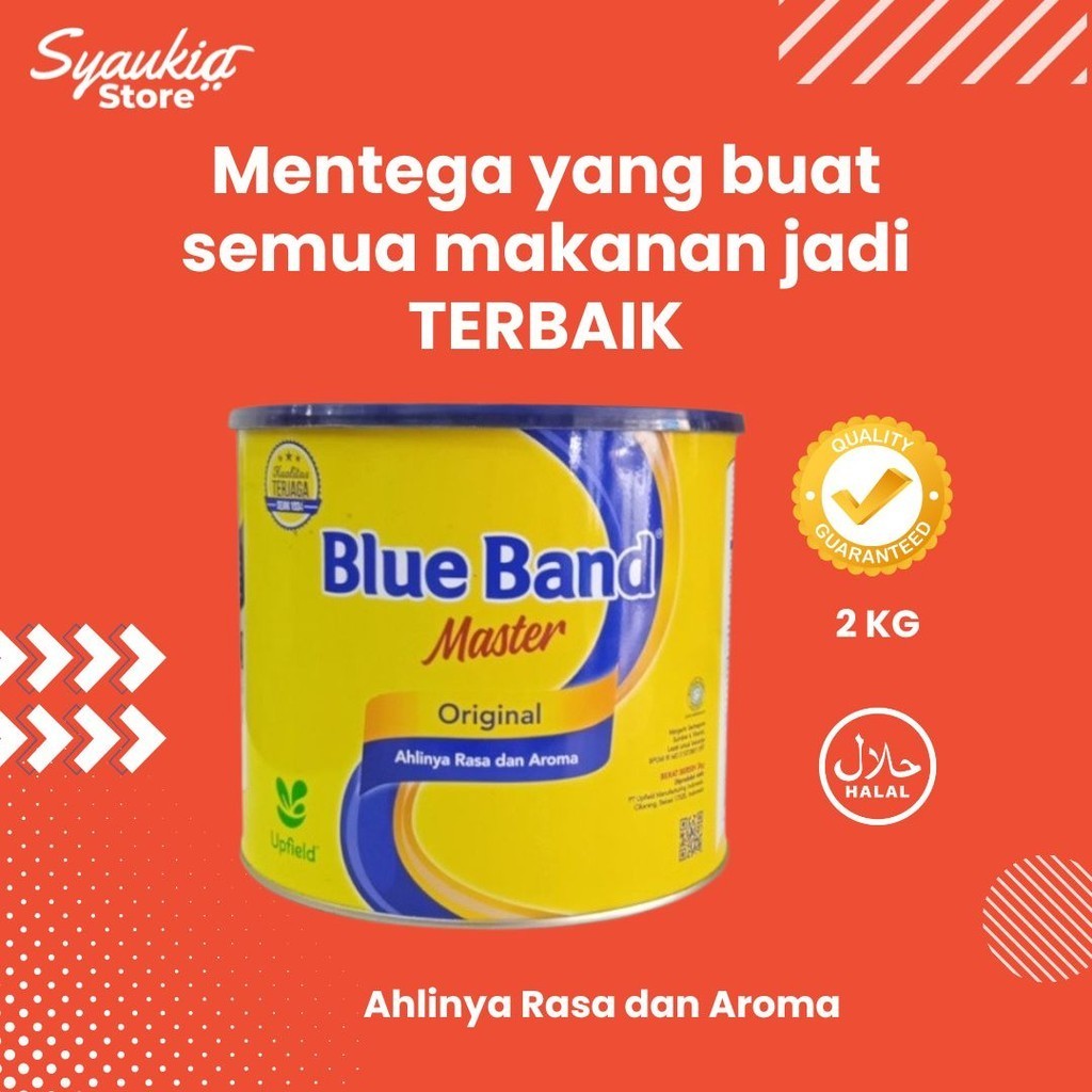 

Blue Band Master Original 2KG / Serbaguna Mentega Margarin Syaukia Store