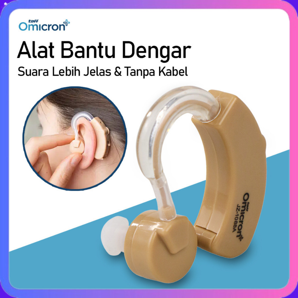 ALAT BANTU DENGAR ALAT BANTU LANSIA / Alat Bantu Dengar Pengeras Suara Hearing Aid Omicron TaffOmicron / ALAT BANTU DENGAR EARPHONE PENGERAS SUARA CYBER SONIC ALAT BANTU PENDENGARAN