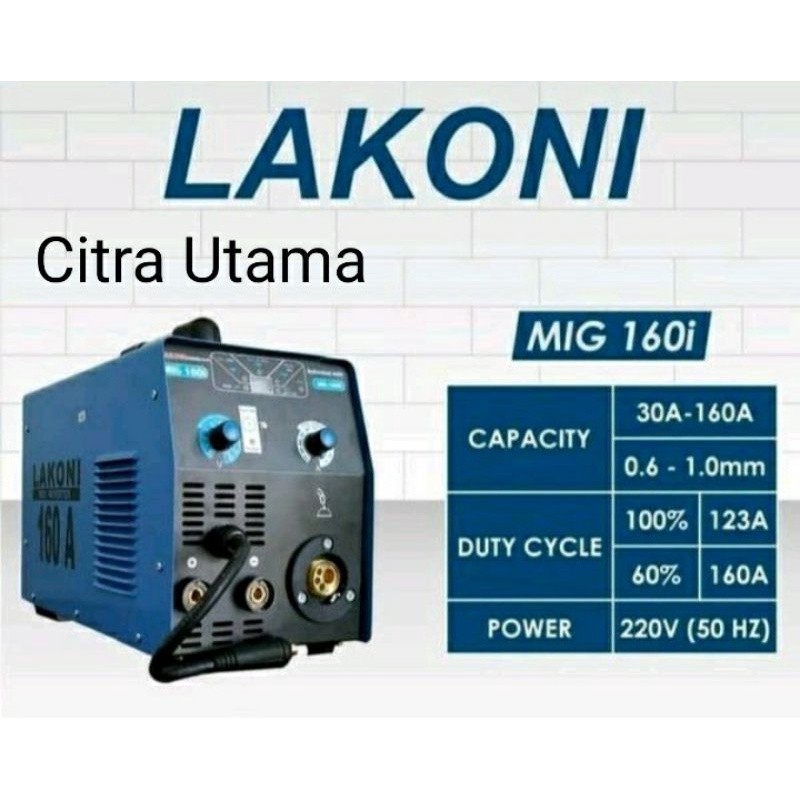 PROMO_SPSIAL Mesin Las Mig Tanpa Gas LAKONI MIG 160i Travo Inverter