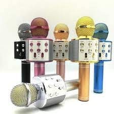 MOS Mic Speaker Bluetooth WS 858 Microphone Karaoke BT Smule WS858 WS-858