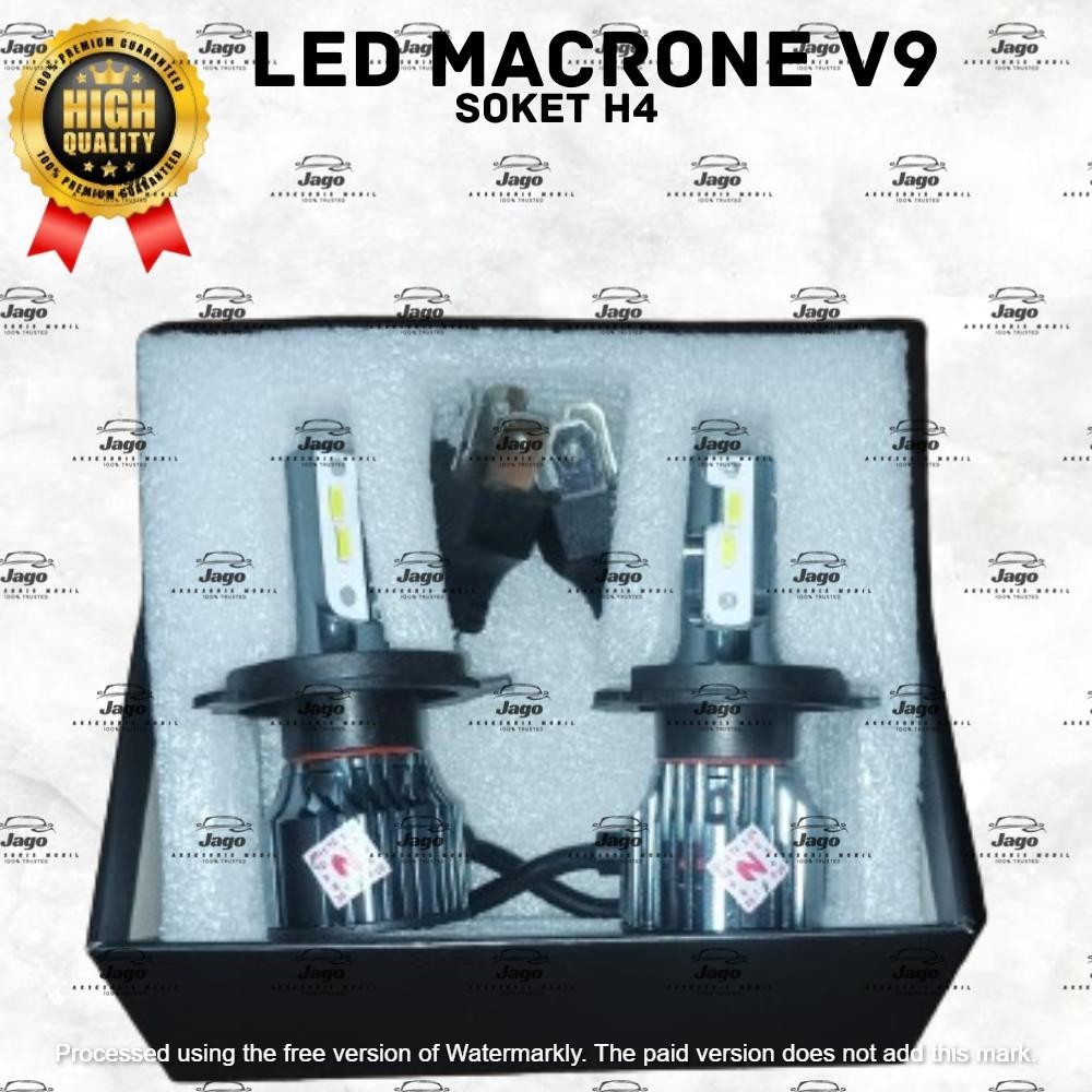 LAMPU LED MOBIL SIGRA 2016-2022 MACRONE V9 LAMPU UTAMA JAUH DEKAT DAN FOG LAMP