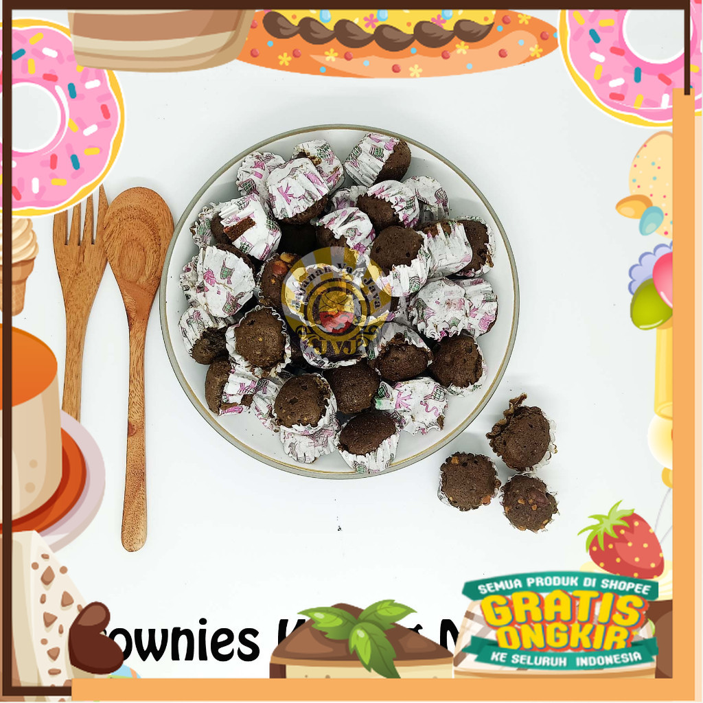

Brownies Kering Mangkuk / Kue Brownies Kering / Brownies bakar/ King J Snack