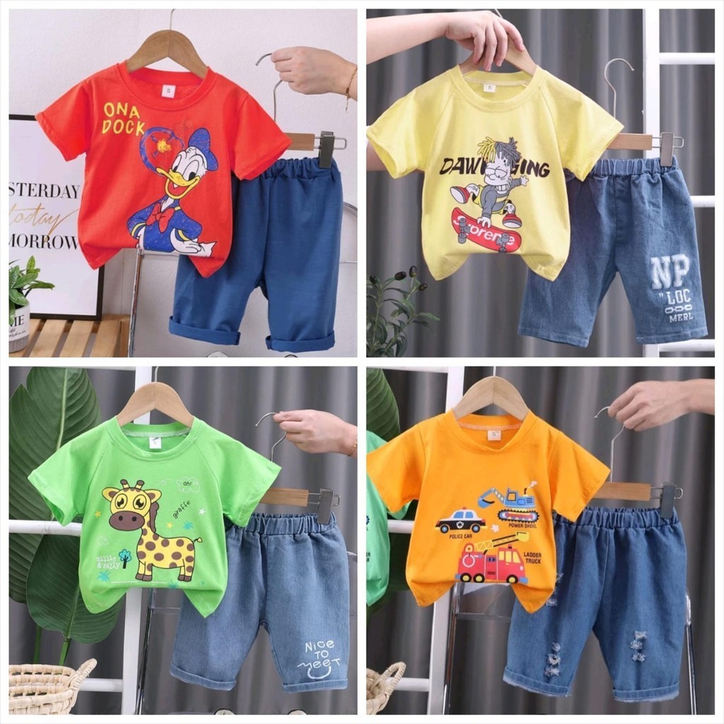 Setelan Anak Import 1-4 tahun Baju lebaran setelan anak cowok