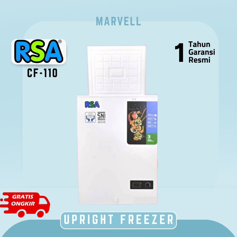 Chest Freezer Box Rsa Cf-110 Chest Freezer 100 Liter Garansi Resmi