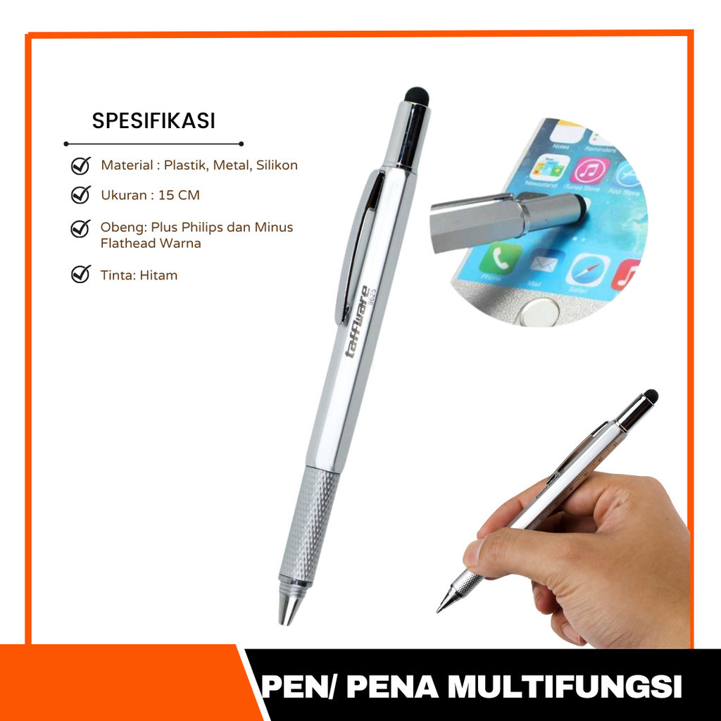 Pulpen Multifungsi Pena Pensil Penggaris Ukur Meteran Garisan Sketmat Pulpen Jangka Sorong Vernier C