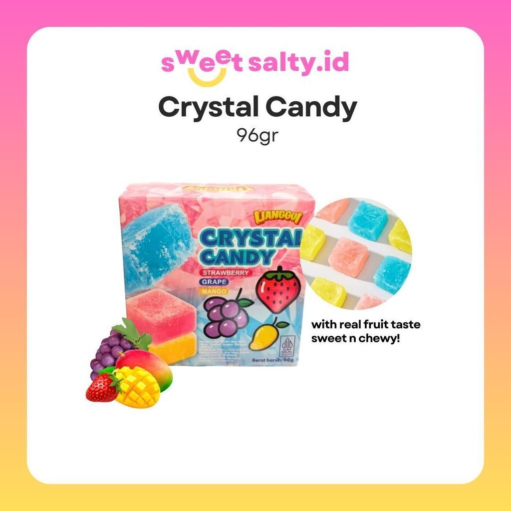 

Halal.Lianggui Crystal Candy 96gr | Permen Buah |Jelly |Wax Candy |Fox Candy | Permen Lilin | Snack Halal