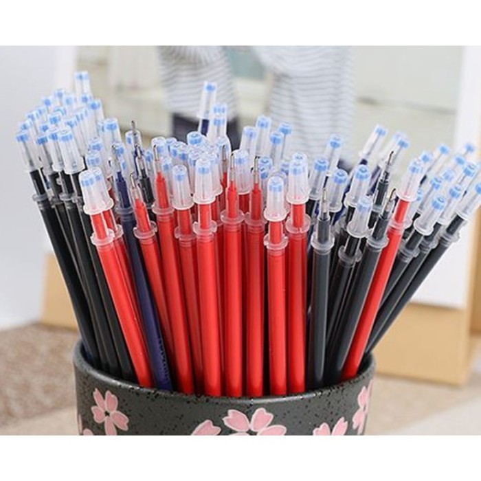

MT✅ ISI ULANG TINTA PULPEN 0.5mm 3 Warna / REFILL Gel Ink Pen Standart Bullet Tip | Pena Alat