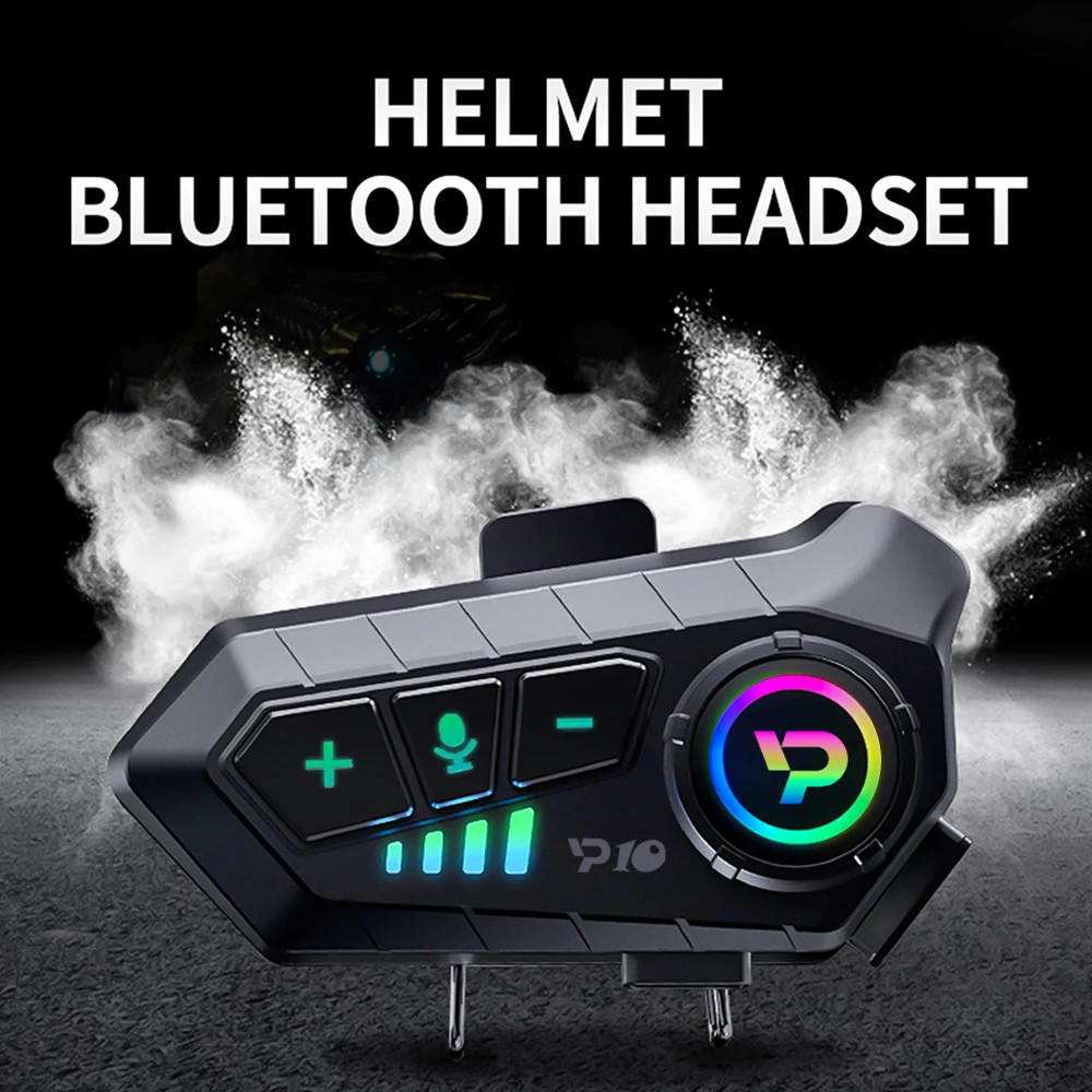 Intercom Helm Headset  Bluetooth Radio FM Helmet Motorcycle -Kebidumei