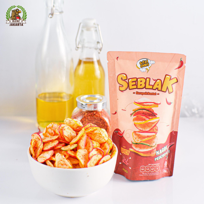 

Keripik Kerupuk Seblak Geli Chips Cemilan Kripik Pedas Spicy Kekinian CL01