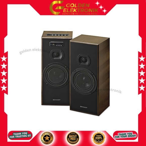 SPEAKER ACTIVE SHARP ASP 635 SPEAKER AKTIF Bluetooth USB MP3 radio elektronik