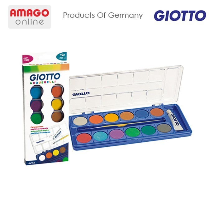 

GIOTTO Water Color Cake Blok Cat Air - 12 warna - 535200