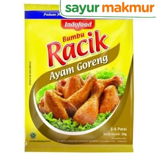

Indofood Bumbu Racik Ayam Goreng 26 gram Sayurmakmur