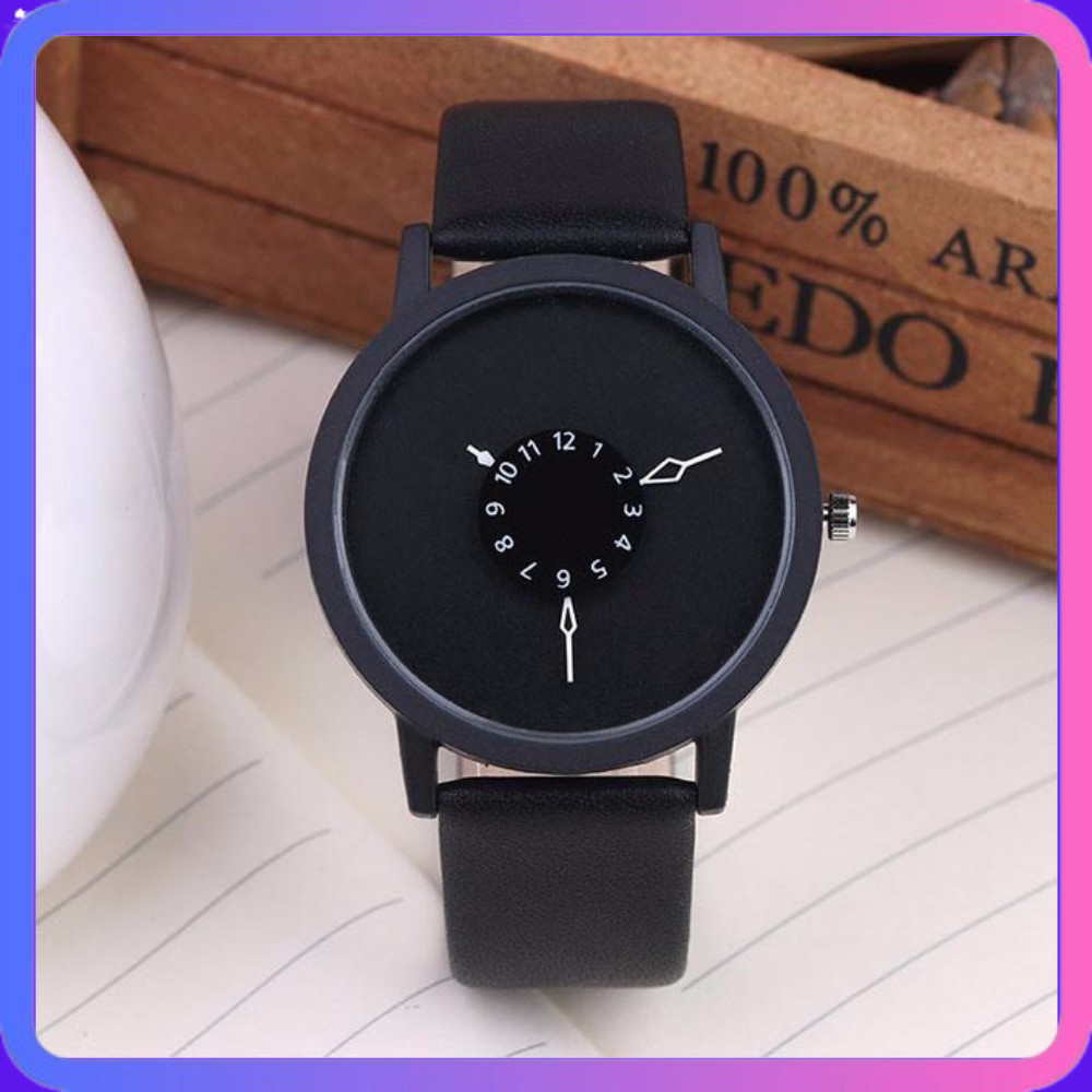 Jam Tangan Kulit Elegan Dial Unik Jam Tangan Wanita Unique JAM TANGAN PRIA WANITA