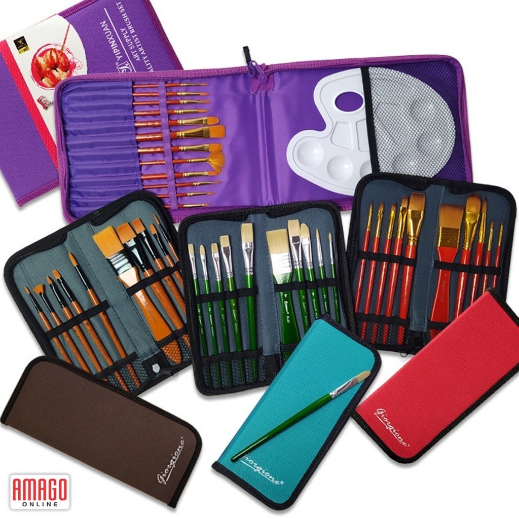 

GIORGIONE Kuas set + Dompet - Brush Set and Pouch - Pilih Set