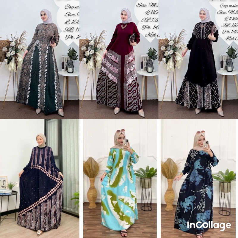 Baju lebaran ala Timur Tengah- gamis hitam gamis twill gamis terbaru gamis busui | baju gamis wanita