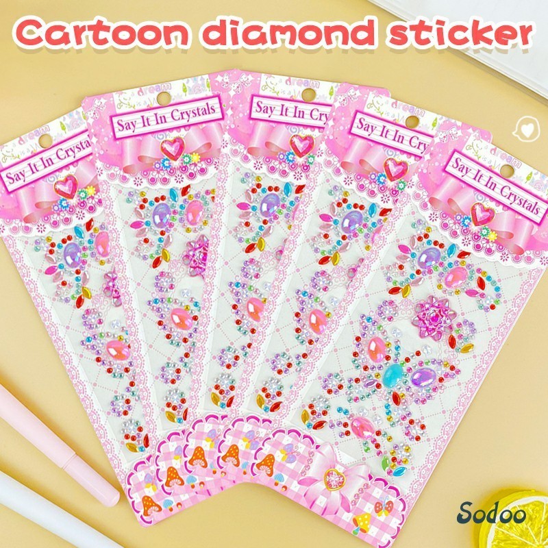 

Stiker Anak Berlian Stiker Kristal Batu Permata Dekorasi DIY Kreatif Hadiah Taman Kanak-kanak - SO