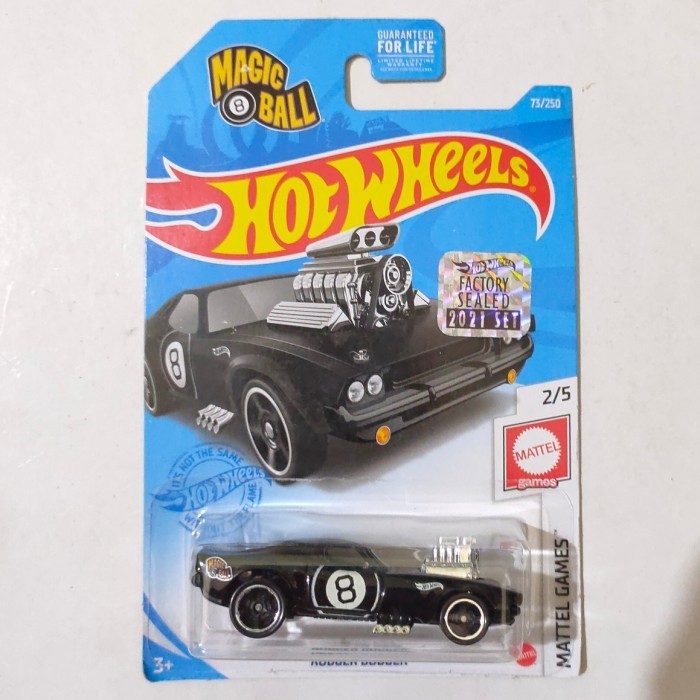 HW Hot Wheels Rodger Dodger hitam Factory Sealed 2021 Mattel Games -DD24