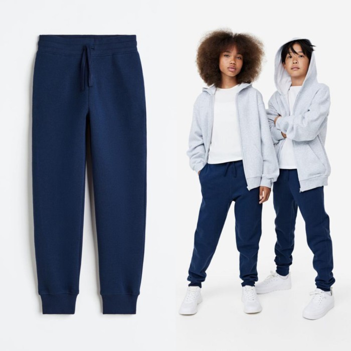 ✨BEST✨ -PHI105 Celana Jogger Anak HM Unisex Laki Laki Perempuan | H*M Pants - Mustard, 11-12y