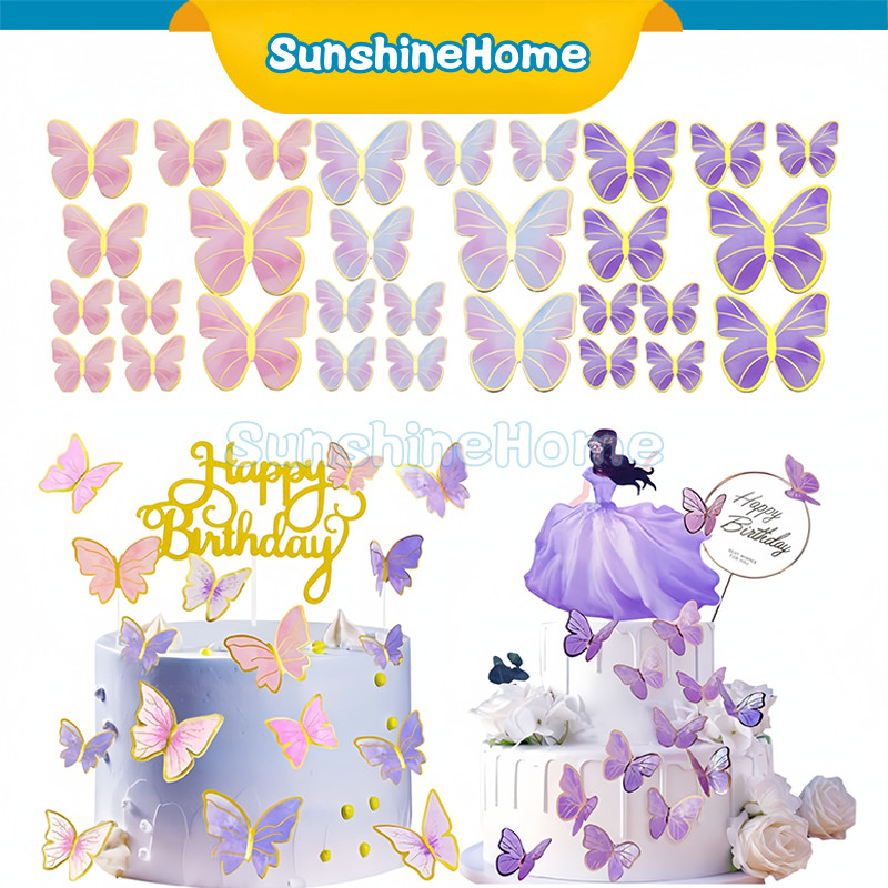 

Potongan Kupu-Kupu Puncak Kue / Toppers Kue / Dekorasi Kue / Anggun Aksesoris Fashion / 10Pcs Potongan Kupu-Kupu