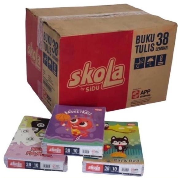 

GROSIR BUKU TULIS SKOLA BY SIDU 38 LEMBAR /PAK 10BUKU