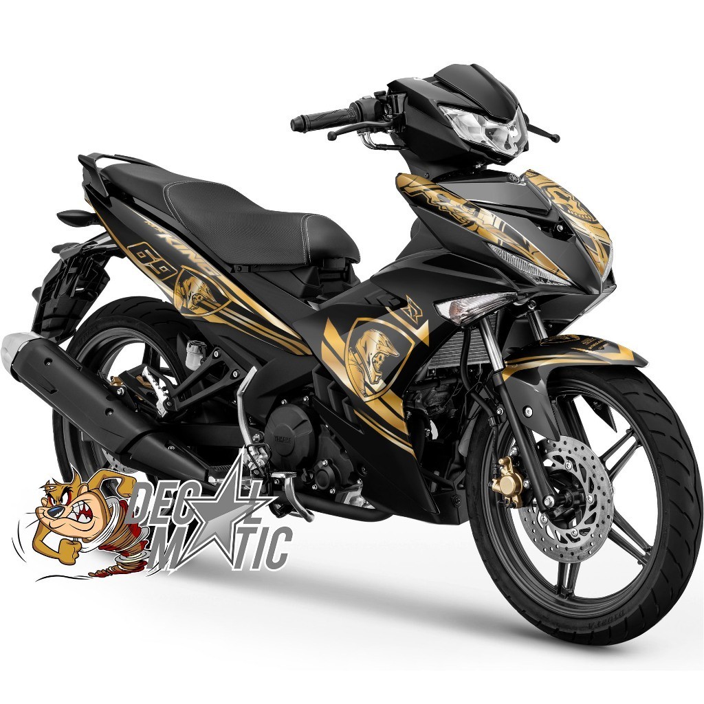 Stiker MX KING Full Body Decal  Jupiter MX 135 OLD / NEW MX KING 150  Full Body -Skull gold