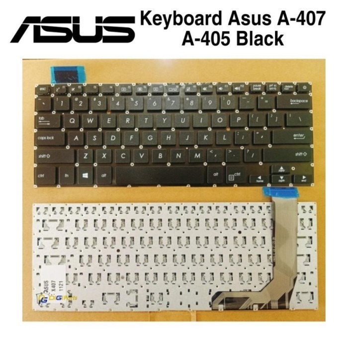 Keyboard Asus A407M A407U A405 A407 X407 A407MA A407UB Black Original