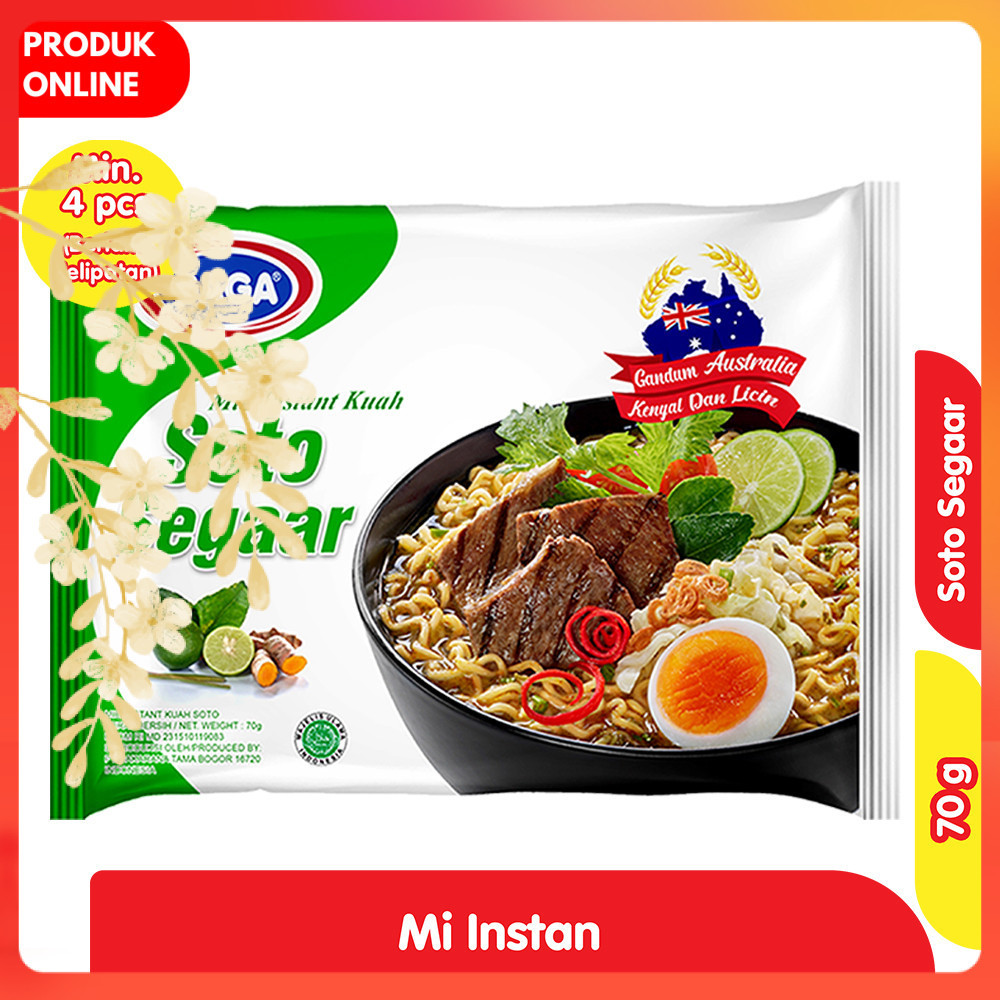 

Gaga Mi Instan Kuah Soto Segaar 70 g