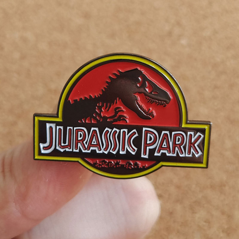 

Jurassk Park Dinosaur Enamel Pins Brooch Collecting Lapel Badges Men Women Fashion Jewelry Gifts Adorn Backpack Hat
