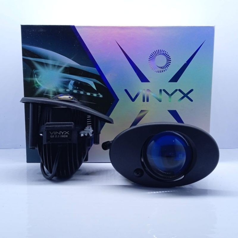 Lampu Foglamp Projector Projie Biled Q8 2 Inch Vinyx 3 Warna oval brio mobillio yaris camry Toyota